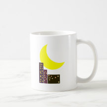 night city moon card mug