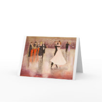 Night Dancing Greeting Cards