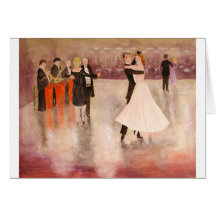 Night Dancing Greeting Cards