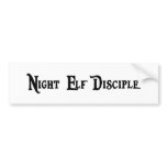 Night Elf Disciple Sticker bumper stickers