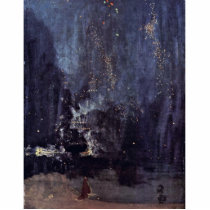 Night In Black And Gold The Falling Rocket By Jame Acrylic Cut Outs