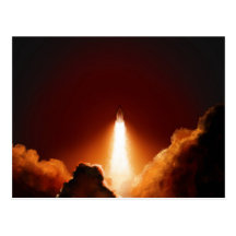 Night Launch Postcard