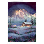 NIGHT LOG CABIN by SHARON SHARPE cards