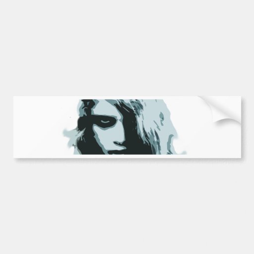 Night of the living zombie girl bumper stickers
