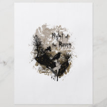 night of the raven affected design flyer