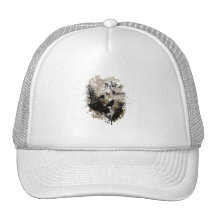 night of the raven affected design hat