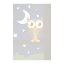 "Night Owl" Custom Stationery