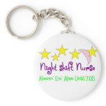 Night Shift Nurse Keepin Em alive until 7:05 keychains
