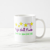 Night Shift Nurse Keepin Em alive until 7:05 Mugs