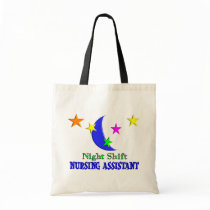 Night Shift Nursing Assistant Canvas Bag