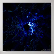 Night Shining Polar Clouds Poster