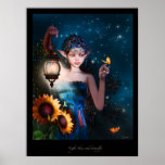 Night skies and Butterflys posters