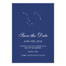 Night Sky Constellations Save the Date Announcements