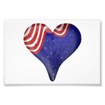 Night Sky Heart Photographic Print