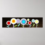 Night summer flowers Print