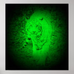 NIGHT VISION TIGER POSTER