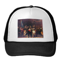 Night Watch by Rembrandt Harmenszoon van Rijn Mesh Hat