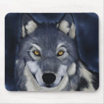 Night wolf mouse pad mousepads