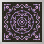 NIGHTBLOOMING LINE MANDALA posters