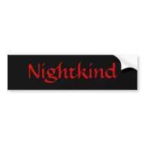 Nightkind/Red Bumper Sticker