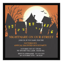 Nightmare Neighbourhood Halloween Party Invitation
