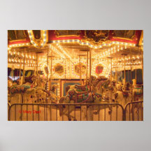 Nighttime Carousel Posters