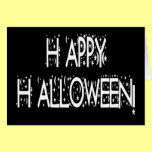 Nighttime Happy Halloween Text cards
