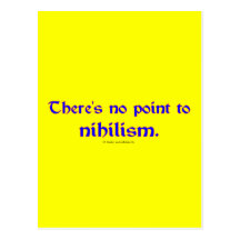 Nihilism Postcard