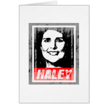 NIKKI HALEY INK BLOCK.png Greeting Card