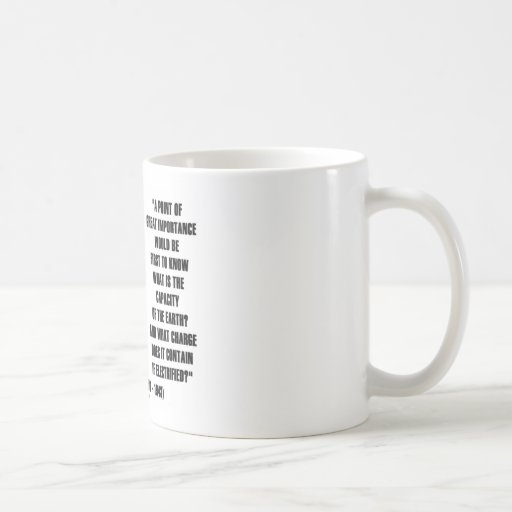 Nikola Tesla Capacity Of Earth Charge Electrified Coffee Mug