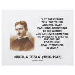 Nikola Tesla Let The Future Tell The Truth Quote flyers