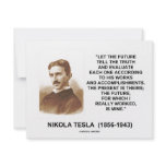 Nikola Tesla Let The Future Tell The Truth Quote invitations