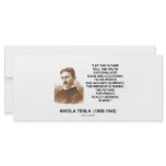 Nikola Tesla Let The Future Tell The Truth Quote rack cards