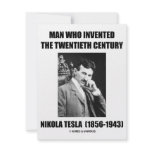 Nikola Tesla Man Who Invented The 20th Century invitations