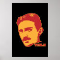Nikola Tesla Portrait posters