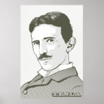 Nikola Tesla Portrait Posters