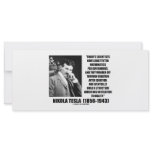 Nikola Tesla Scientists Equation No Relation Quote rack cards