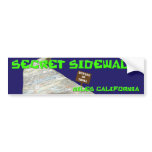 Niles Canyon Secret Sidewalk Bumper Sticker bumper stickers