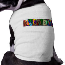 NIMROD ~ PERSONALIZED BIG LETTER PET-WARE FOR DOGS DOG T SHIRT