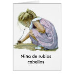 Nina de rubios cabellos cards
