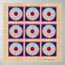 Nine Chakra - Dedication to 9 Roopa of Goddess Posters