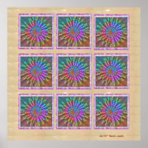 Nine Chakra - Dedication to 9 Roopa of Goddess Posters