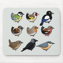 Nine cute Birdorable birds from Europe Mousepads