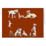 Nine Dogs Greeting Card