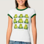 Nine Fun Frogs t-shirts