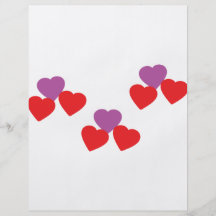 nine hearts icon flyer