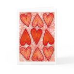 "Nine Hearts of Love" Greeting Card