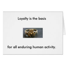 Nine Noble Virtues: Loyalty Greeting Cards
