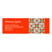 Nine Patch Heart Quilt Business Cards
