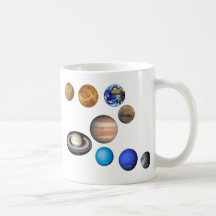 Nine Planets in the Solar System Mug